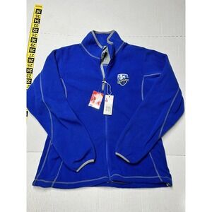 Antigua MLS Montreal Impact Fleece Jacket Full Zip Pockets Women's SZ LG NEW